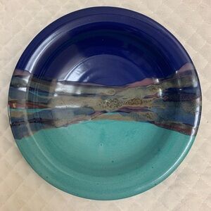 Neher 2016 Clay In Motion Art Pottery Dish Glazed & Signed